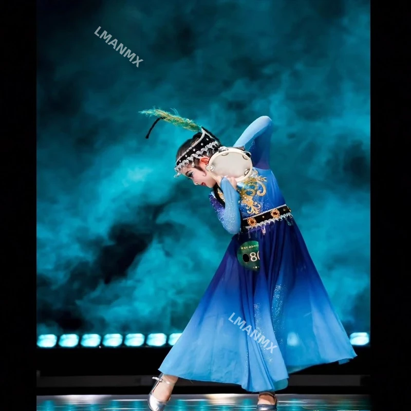 أزياء أداء الأويغور للأطفال، أزياء أداء شينجيانغ، أزياء أداء الرقص للأقليات العرقية