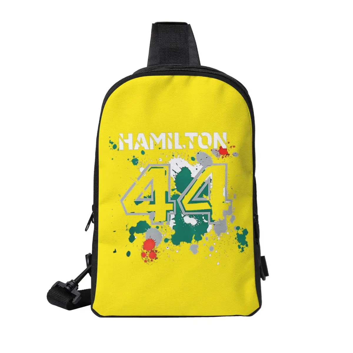 

Lewis Hamilton 44 Chest Bag Men Sling Crossbody Backpack Chest Bag Travel Hiking Daypack Shoulder Bag