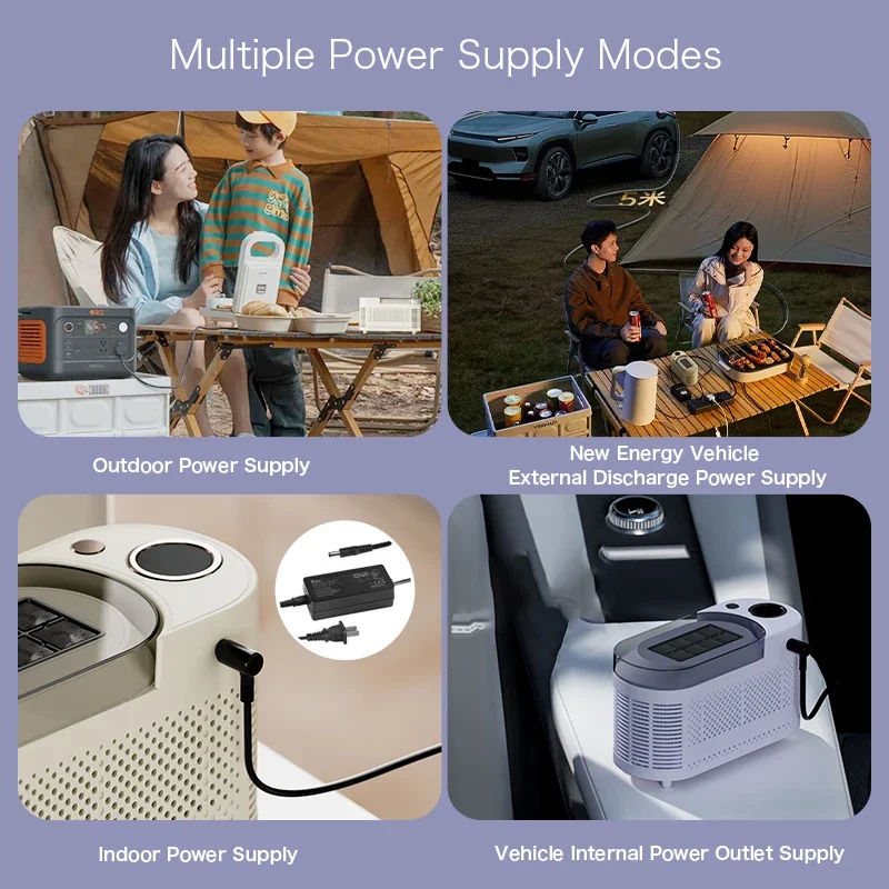 EAFC DC12V AC220V سيارة صانع الثلج الكهربائية المحمولة عنبر مكتب التخييم الجليد سيارة الاستخدام المزدوج صندوق صنع الثلج آلة صنع الثلج المنزل