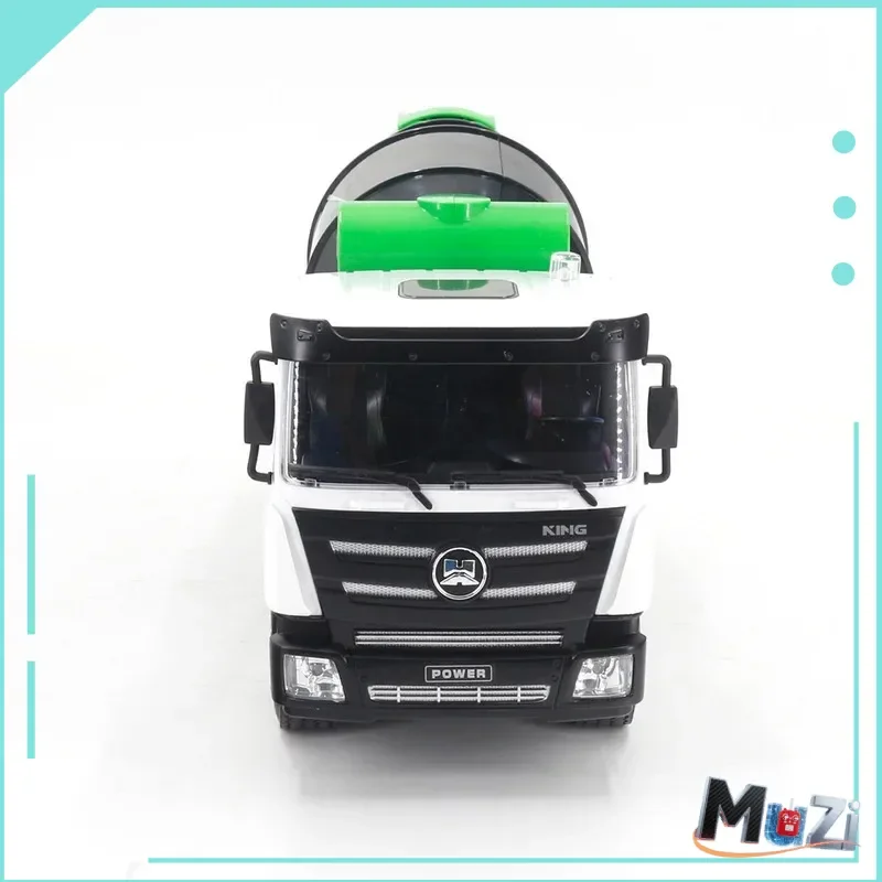 Huina 1557 1:18, camión mezclador con Control remoto de nueve canales, vehículo de ingeniería de simulación, modelo eléctrico, juguete para regalo al aire libre para niños