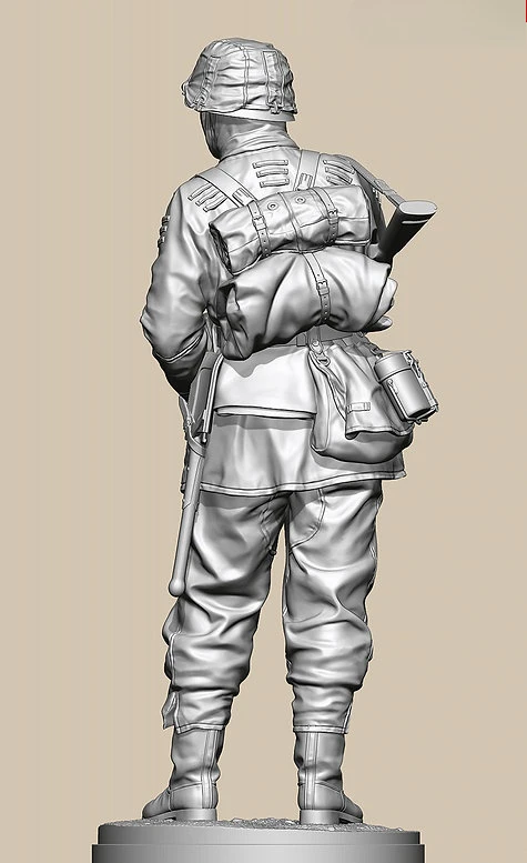 Figura de resina a escala 1/16, Kit de modelo ensamblado, historia, Hobby militar, soldado ahumado en miniatura sin montar y sin pintar