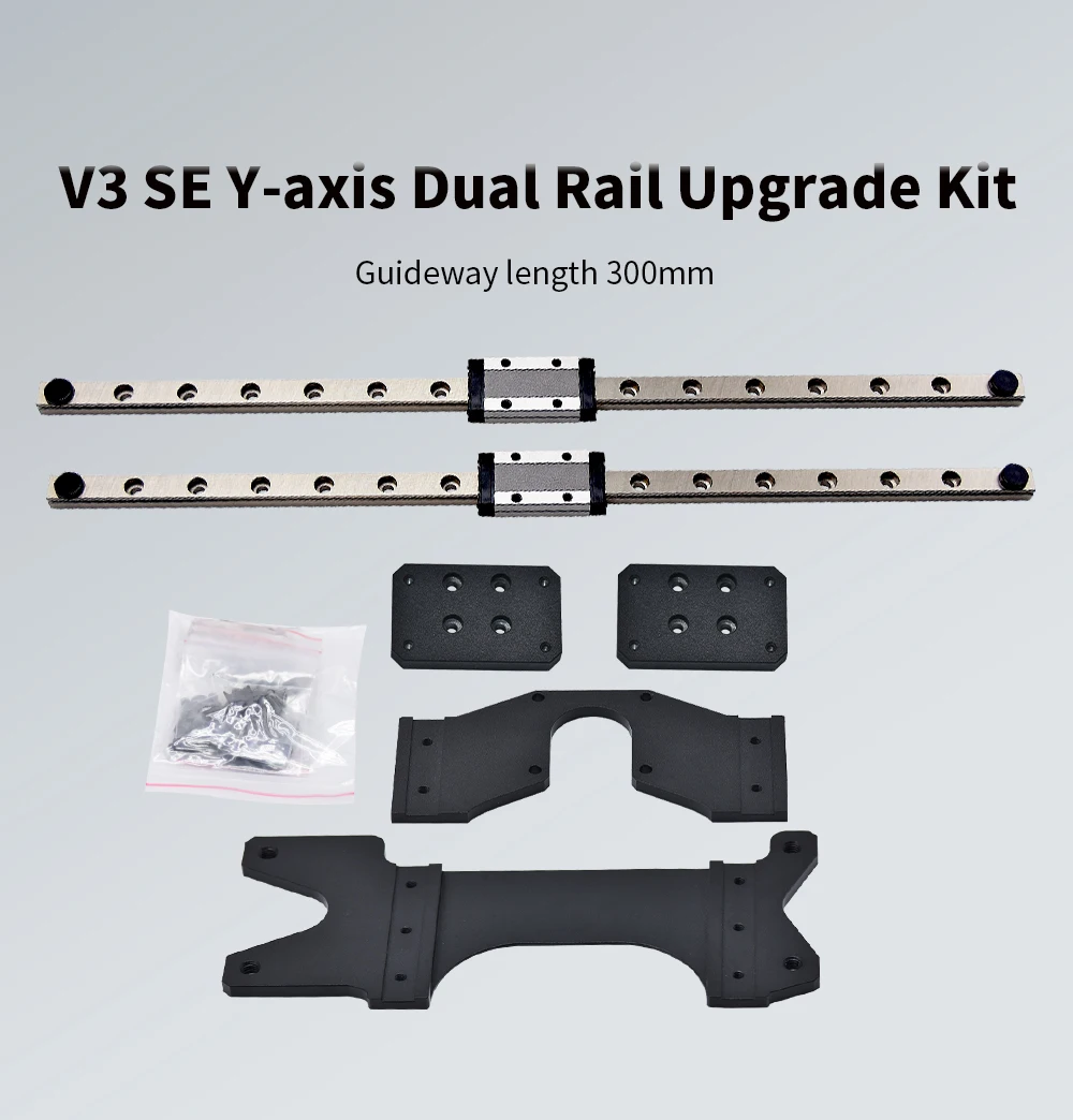 Creativity Ender3 V3 SE linear dual  rail Y-AXIS upgrade kit MGN9H dual linear kit  for ender 3 v3 se 3D Printer parts