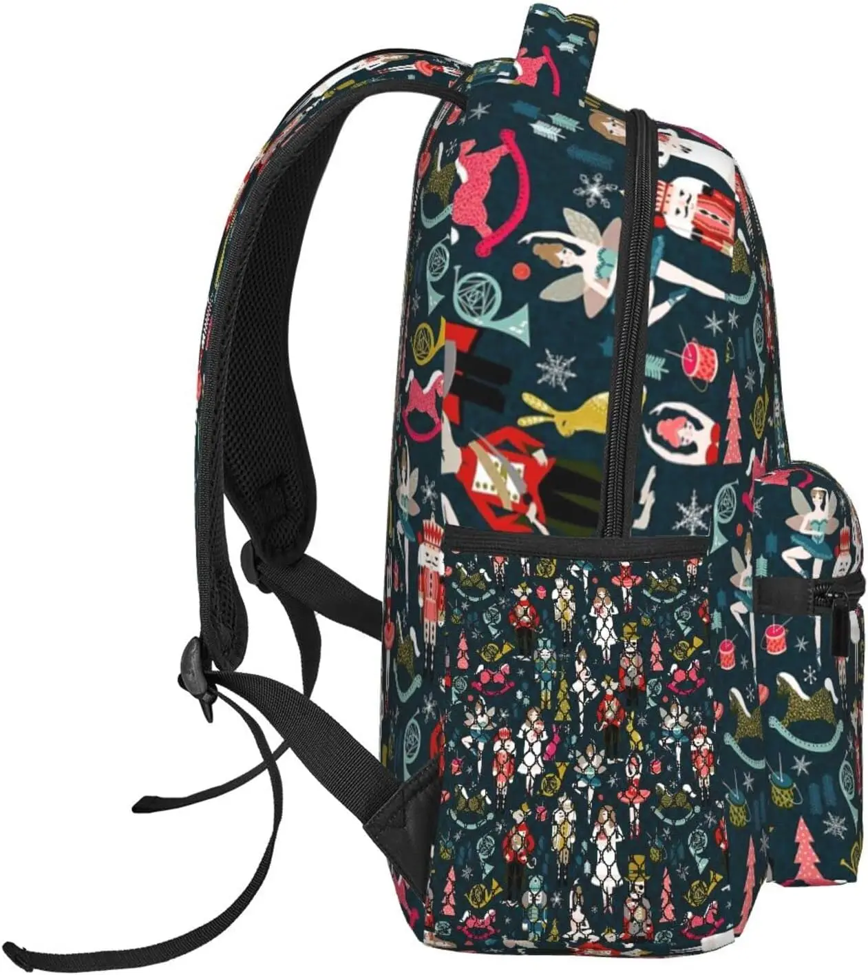 Nutcracker Ballet Xmas Dance Stylish Casual Backpack Purse Laptop Backpacks Pockets Computer Daypack For Work Business Travel