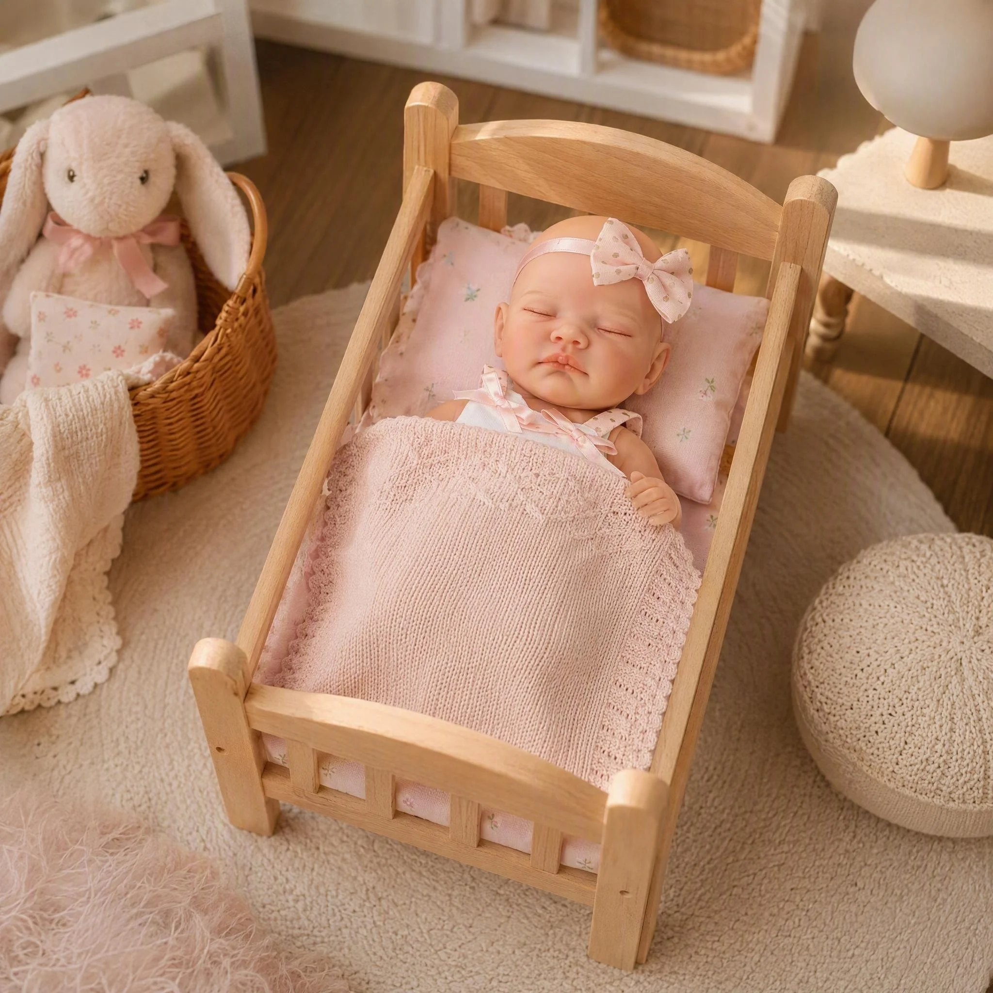NPK 12 pulgadas August Mini Lindo Bebé Reborn de Silicona Sólida, Flexible, Elástico, Súper Suave, Tamaño Pequeño, Realista