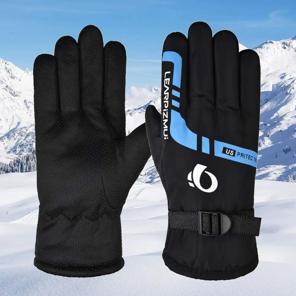 Осенне-зимние толстые кожаные перчатки из искусственной кожи с сенсорным экраном, пушистые теплые варежки, женские перчатки с сенсорным экраном