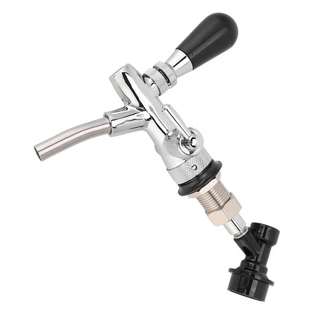 

Кран для пива из нержавеющей стали, кран для контроля потока, серебряный кран для пивного бочонка для баров, пабов, ресторанов, отелей