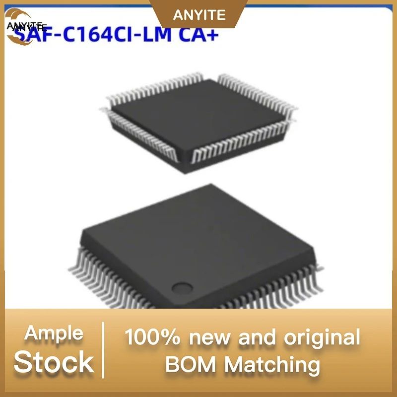 NeW 2Pcs/Lot    SAF-C164CI-LM CA+ SAF-C164CI-LM  SAF-C164C QFP-80 ,