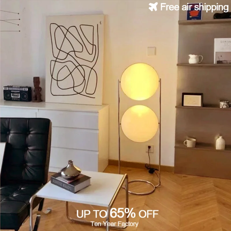 

Luxury Art Deco LED Floor Lamp Metal Stand White Acrylic Ball for Hotel Room Living Room Home Aesthetic Decoration Standing Ligh