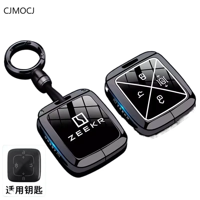 

Premium Zinc Alloy Key Cover for ZEEKR 007 001 FR/001 X 7X MIX 009 8X - Protective Key Case Keybag Keychain
