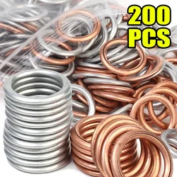 Car Oil Pan Gaskets Aluminum/Copper Drainage Bolt Oil Drain Plug Screw Gasket Car Replaceable Accessories for VW Audi N0138157