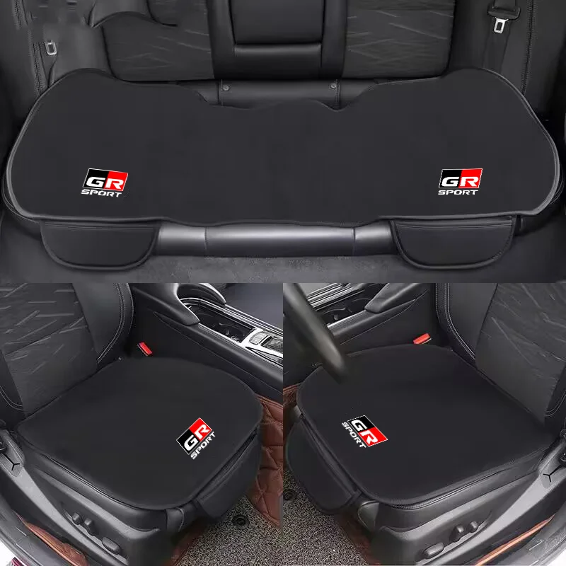 

Car Front Seat Cushion Flannel Cover Protect For Toyota GR Sport Chr 2023 Yaris Hilux 86 Gazoo Racing Auto Interior Accessories