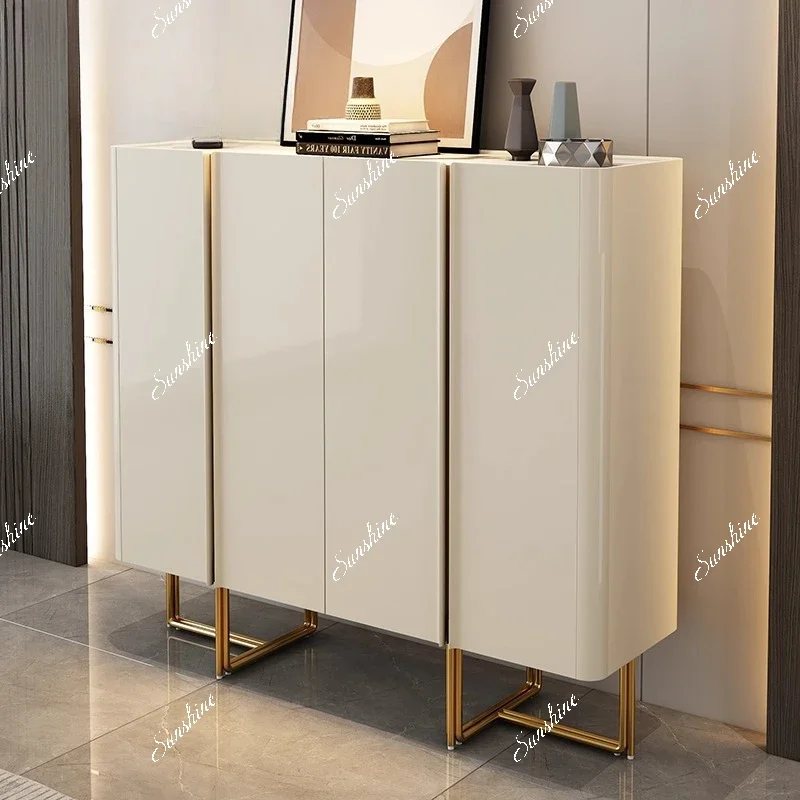 Italian minimalist living room modern partition cabinet light luxury double-sided decorative side cabinet FT