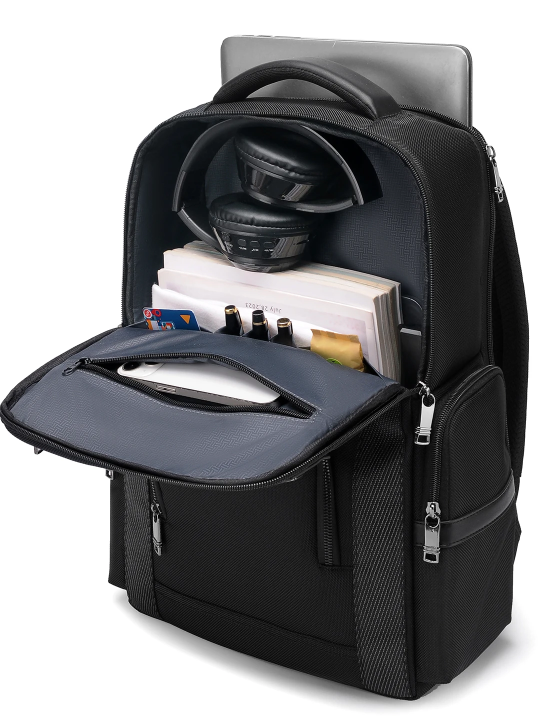 Men's 15-Inch Autumn Winter New Style Ballistic Nylon Backpack Laptop Bag for Commuting Business Trips Double Shoulder Bag