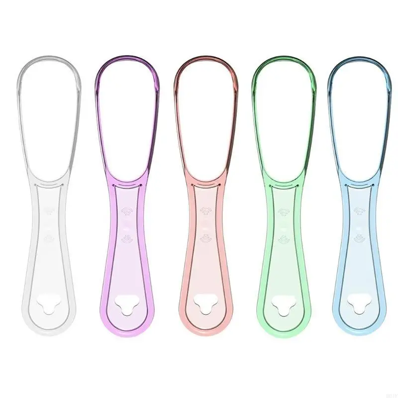 

Tongue Scraper Plastic Double Sided Care Hygiene Cleaner Brush