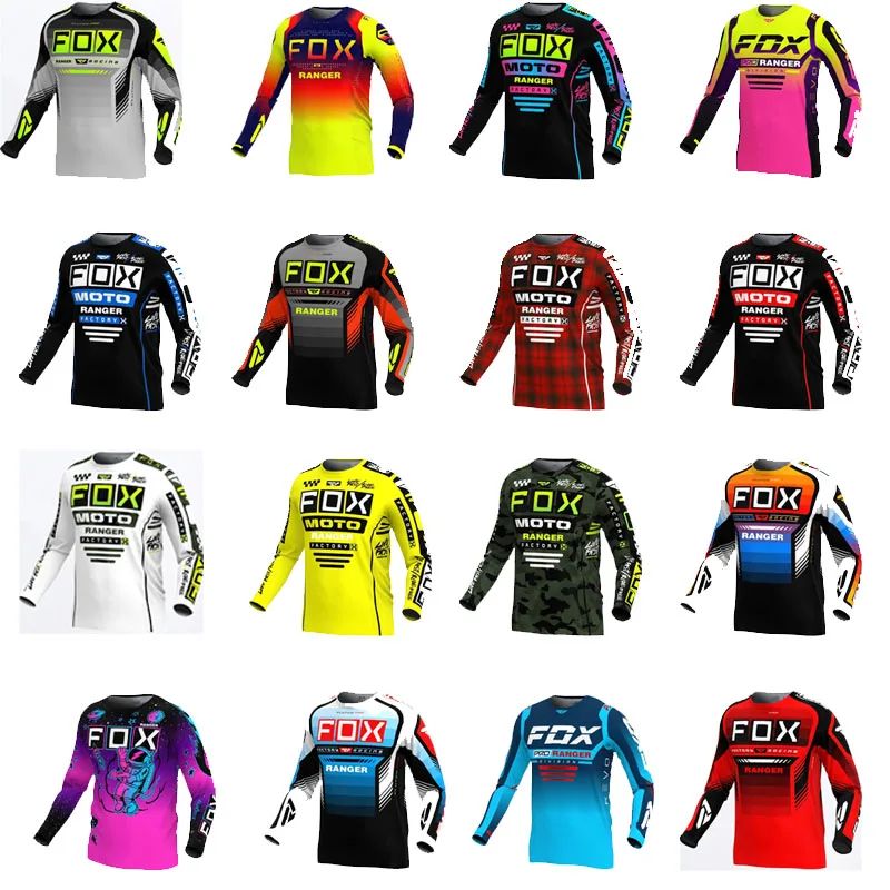 

Men's Downhill Mountain Bike MTB Shirts Offroad DH Motorcycle Motocross Sportwear Clothing mtb jersey Racing RANGER Fox