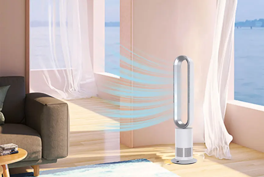 المحمولة 45 واط الرياح القوية الرقمية الذكية 41 بوصة برج مروحة المحمولة برج موتور تيار مباشر مبرد الهواء الخالية من الشفرة الطابق الدائمة مروحة