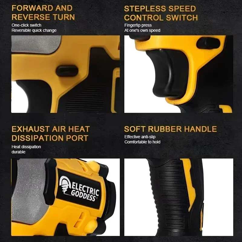 Dewalt DCF850 Brushless Cordless 3250RPM Screwdriver 205N·m Lithium Impact Driver Impact Drill Dewalt 20V Battery