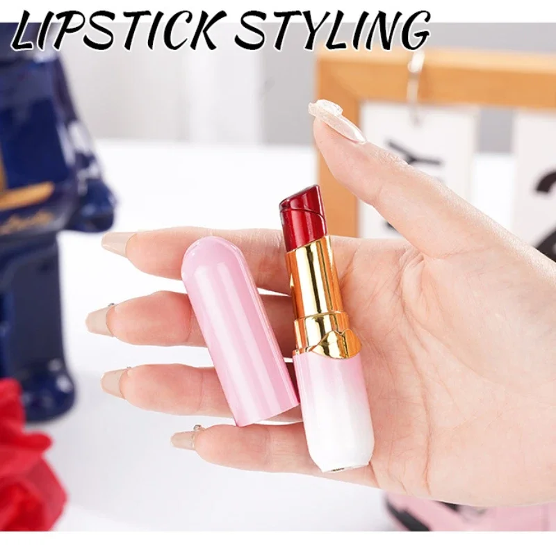 Personalized Creative Lipstick Model Lighter Refillable Gas Butane Cute Lighters for Women Gift Smoking Accessories Women Gift