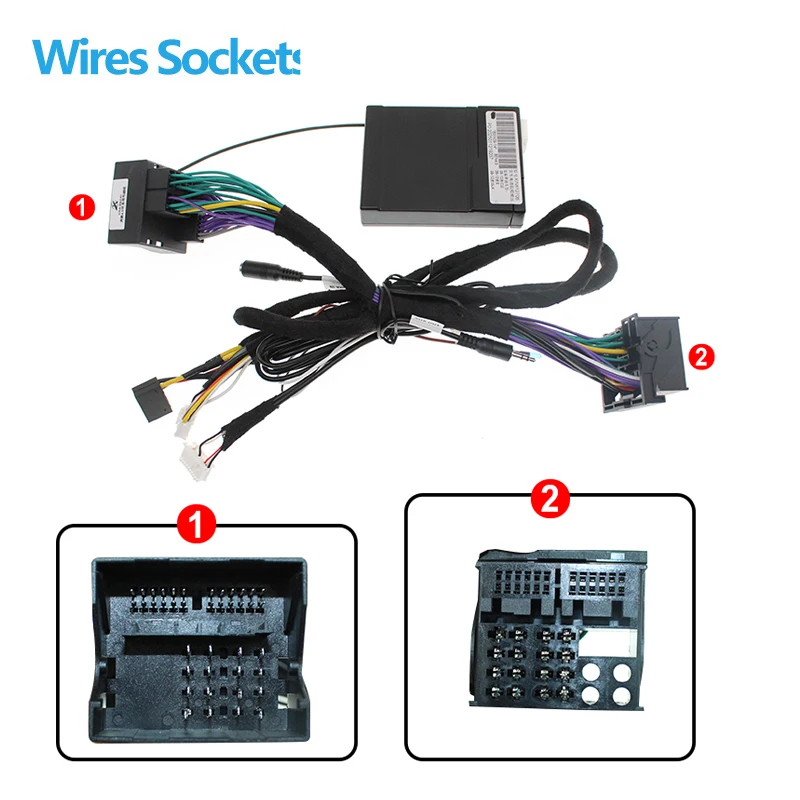 Android Car Radio Stereo Wire Harness Cable Adapter Canbus Box Decoder For Mercedes Benz NTG 4.0 4.5 5.0 A/B/C/E/G/ML/CLA/GLA/GL
