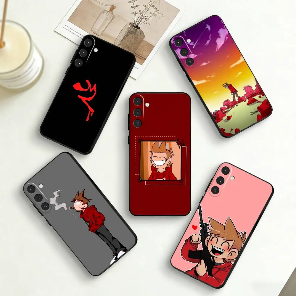 E-Eddsworld T-Tord Phone Case For Samsung Galaxy A73,A72,A71,A70,A53,A52,A51,Others Soft Black Cover