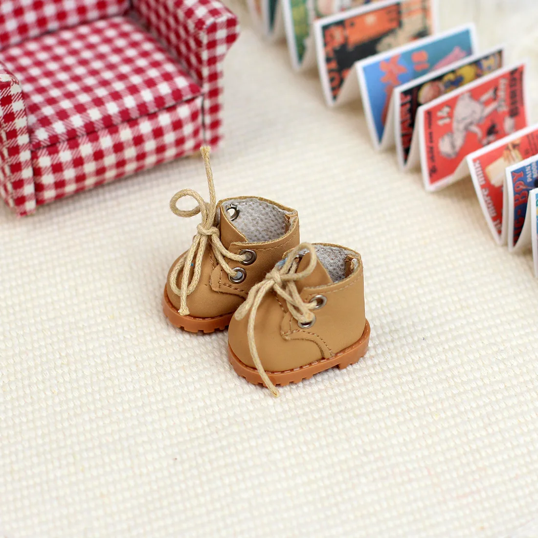 Vestiti per bambole Labubu da 17 cm, cappotto invernale in lana con cappuccio e sciarpa, accessori per l'abbigliamento delle bambole Labubu.