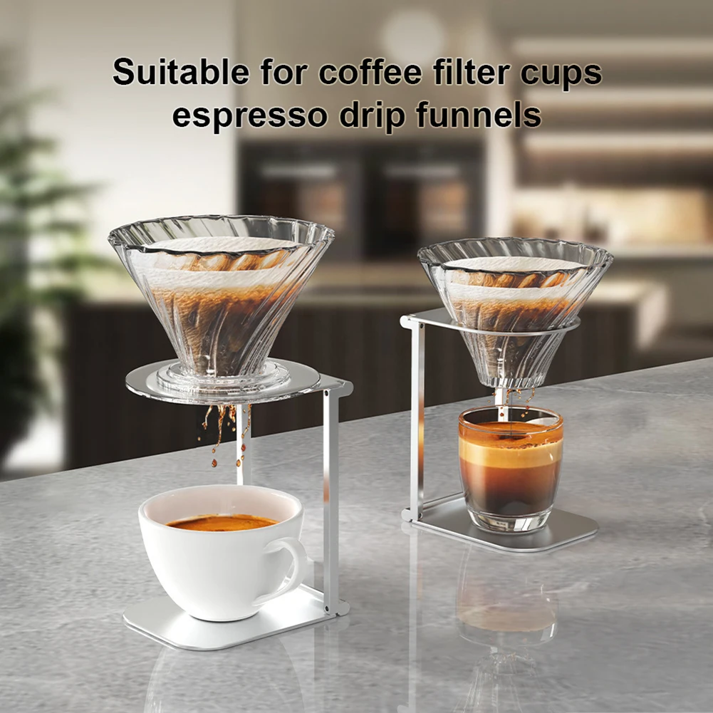 

Foldable Coffee Drip Holder Aluminum Alloy Support Stand Coffee Machine Rack for Portable Espresso Coffee Maker