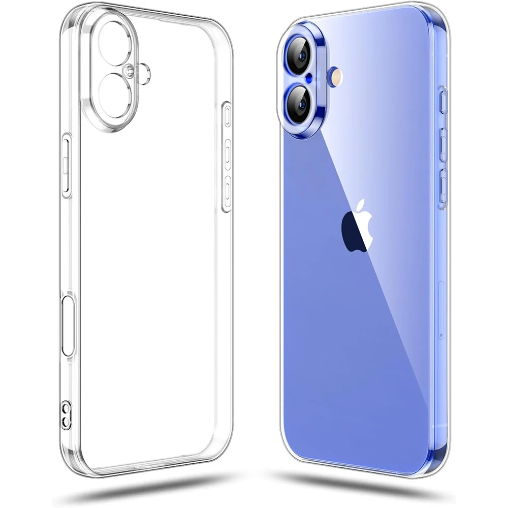 Weiche, klare TPU-Hülle für iPhone 16 Plus 15 Pro Max 14 13 Mini 12 11 SE 2022 2020 Ultradünne transparente Handyhülle Zubehör