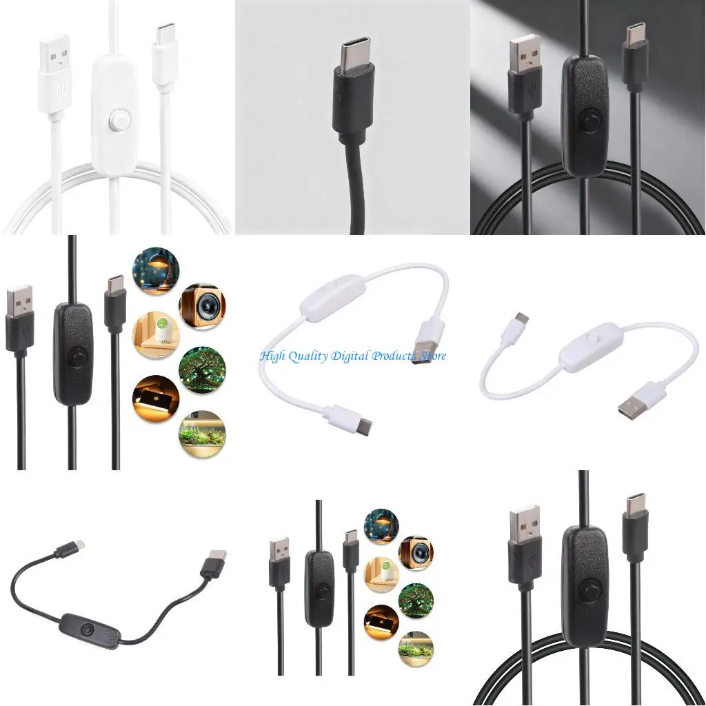 

U2JE Smartphones Tablets USB to Type C Charging Solution Featuring Built in Switches