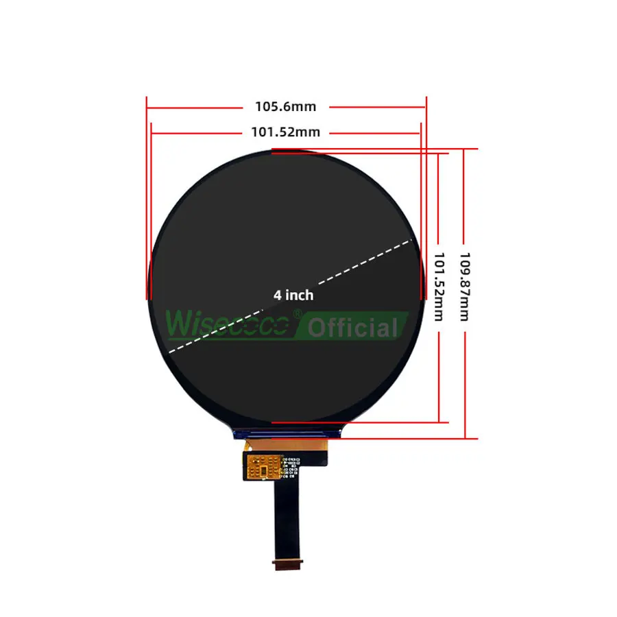 Imagem -02 - Wisecoco-display Lcd Circular para Casa Inteligente Painel Circular Redondo 720x720 Tela Ips Calibre Automático Painel Robô