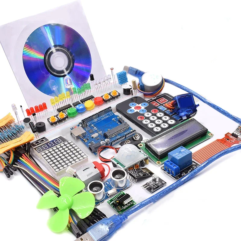Super R3 Project Complete Starter Kit with Lesson CD , R3 board, Jumper Wire, for Arduino