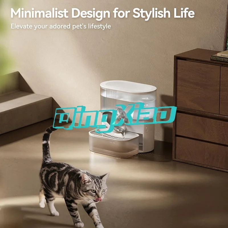 Ultra Silent Automatic Circulating Pet Water Dispenser Long Battery Life Tipping Bowl Design Gravity Flow Fresh Water Supply - view 3