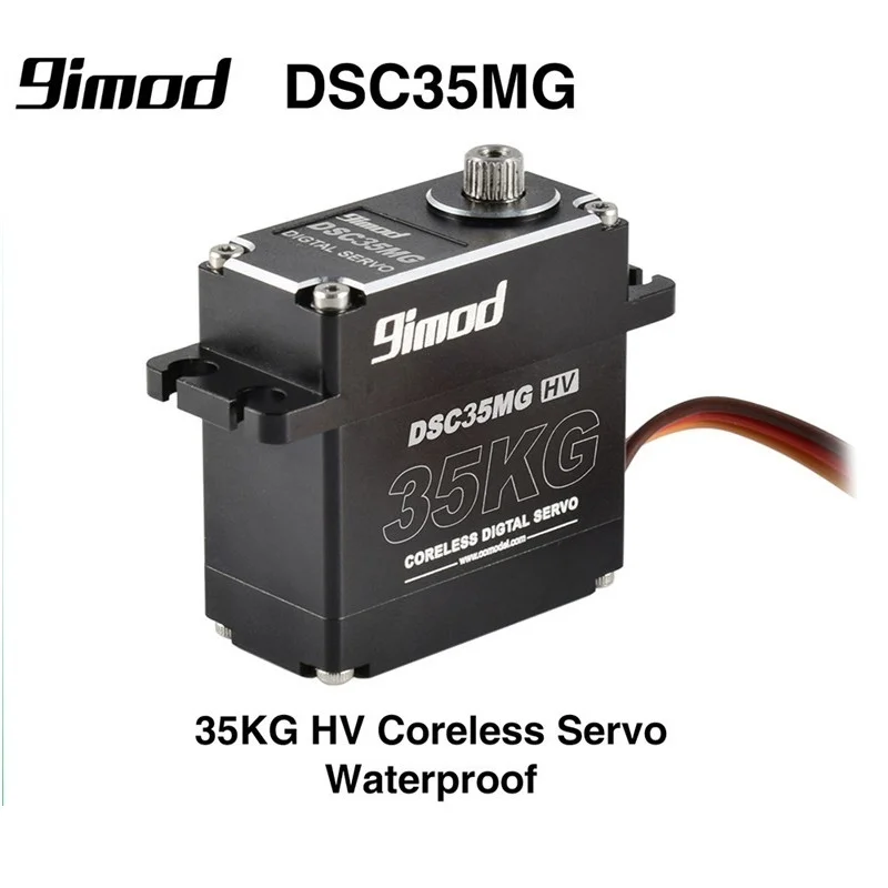 Upgraded 9imod DSC35MG-35kg Metal Gear Digital High Pressure Waterproof Servo Suitable For 1/8 1/10 Remote Control Car