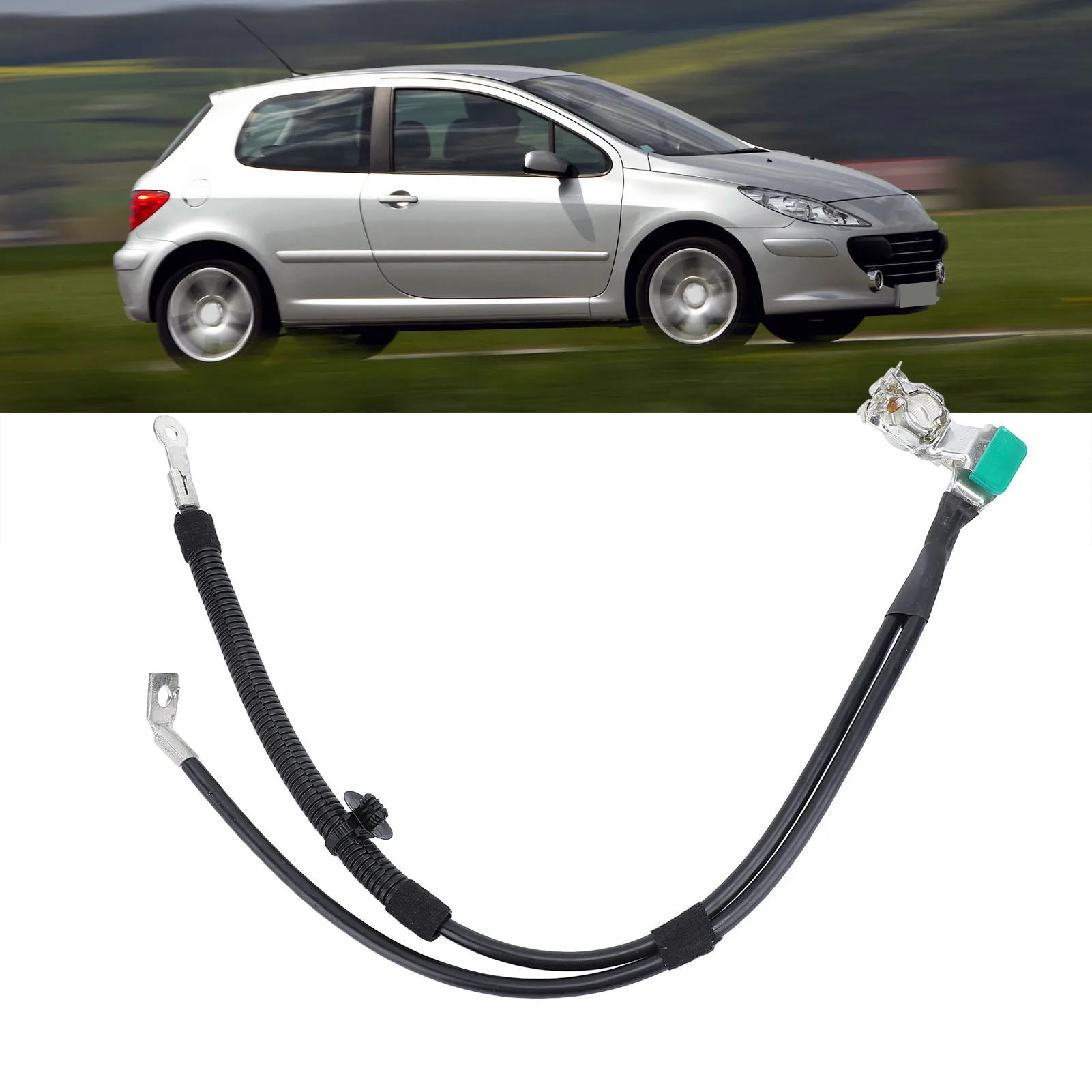 استبدال كابل البطارية السالبة موصلية كهربائية رائعة ، سلك لسيارة بيجو ، سيدان ، ، 5638J6