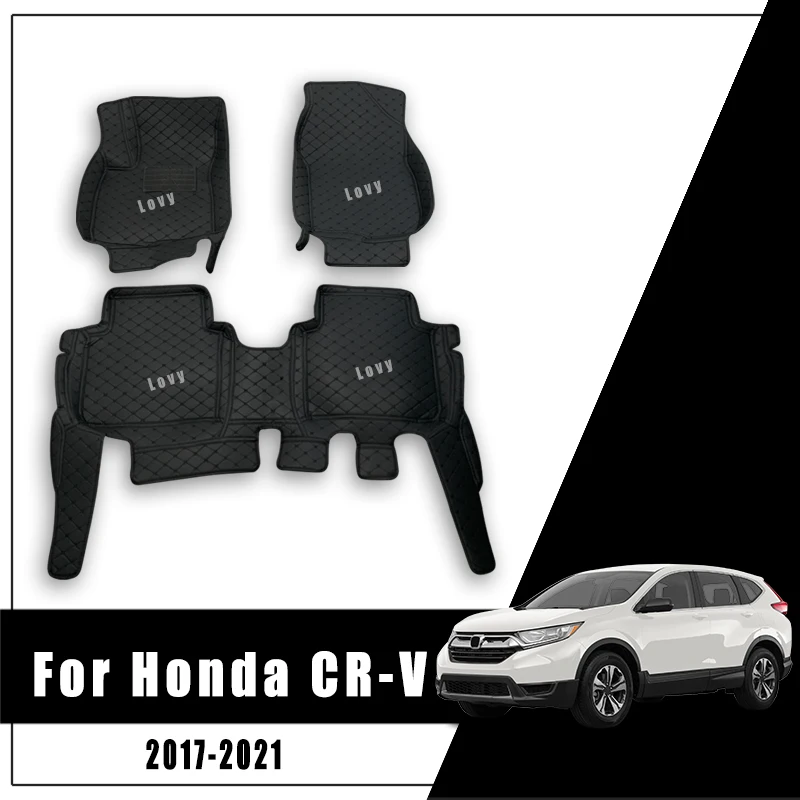 Car Floor Mats For Honda CR-V CRV RW 5th Gen 2022 2021 2020 2019 2018 2017 Interior Accessories Rugs Dash Waterproof  Carpets