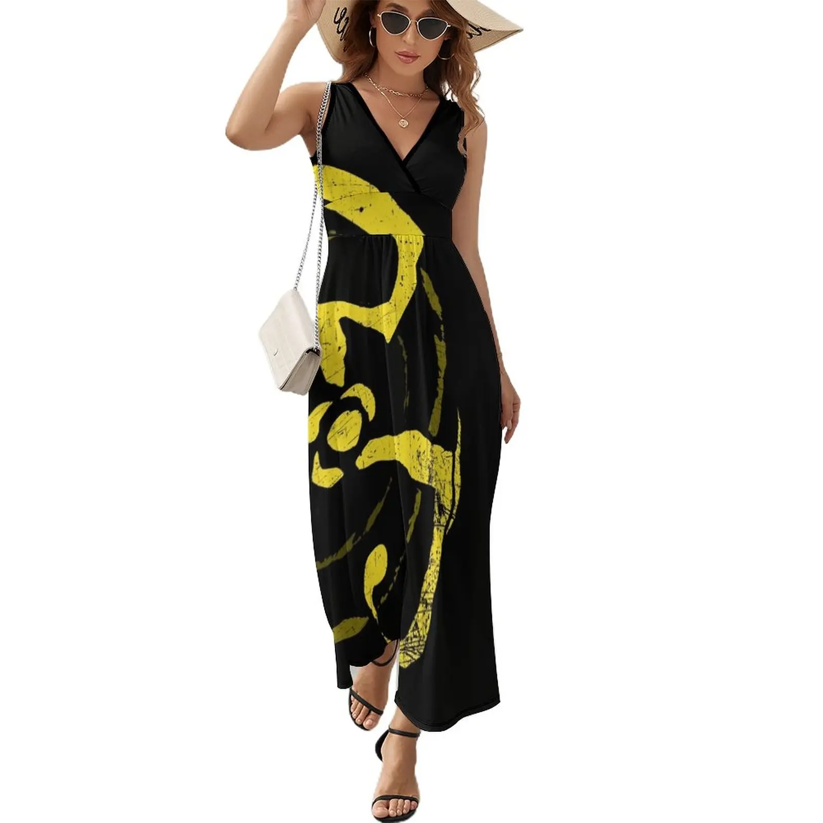 

Yellow Sign - King in Yellow Sleeveless Dress summer dresses women 2023 dress for women 2023
