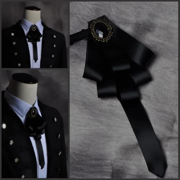 New Free Shipping fashion male MEN'S  Korean version of the suit wedding groom stage Party suit bow arrow Headdress on sale