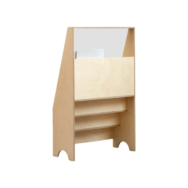 Nordic magazine rack, simple ocean board, three-layer poster rack, ancient rack in the living room