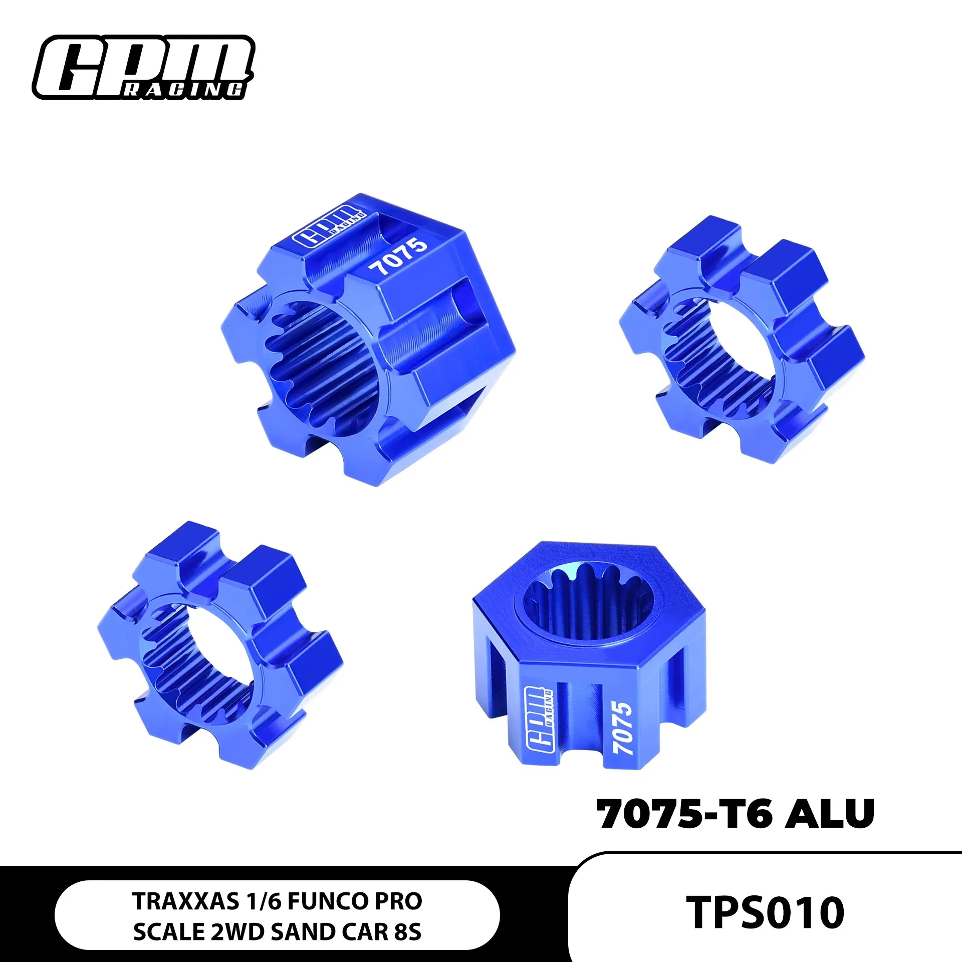 

TRAXXAS 1/6 FUNCO two wheel drive desert card aluminum alloy 7075 hexagonal joint 24mm per vehicle
