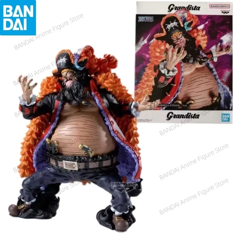 [In Stock] 100% Original Bandai Banpresto Anime One Piece Marshall D Teach Action Figure Model Toy Collection Model Holiday Gift