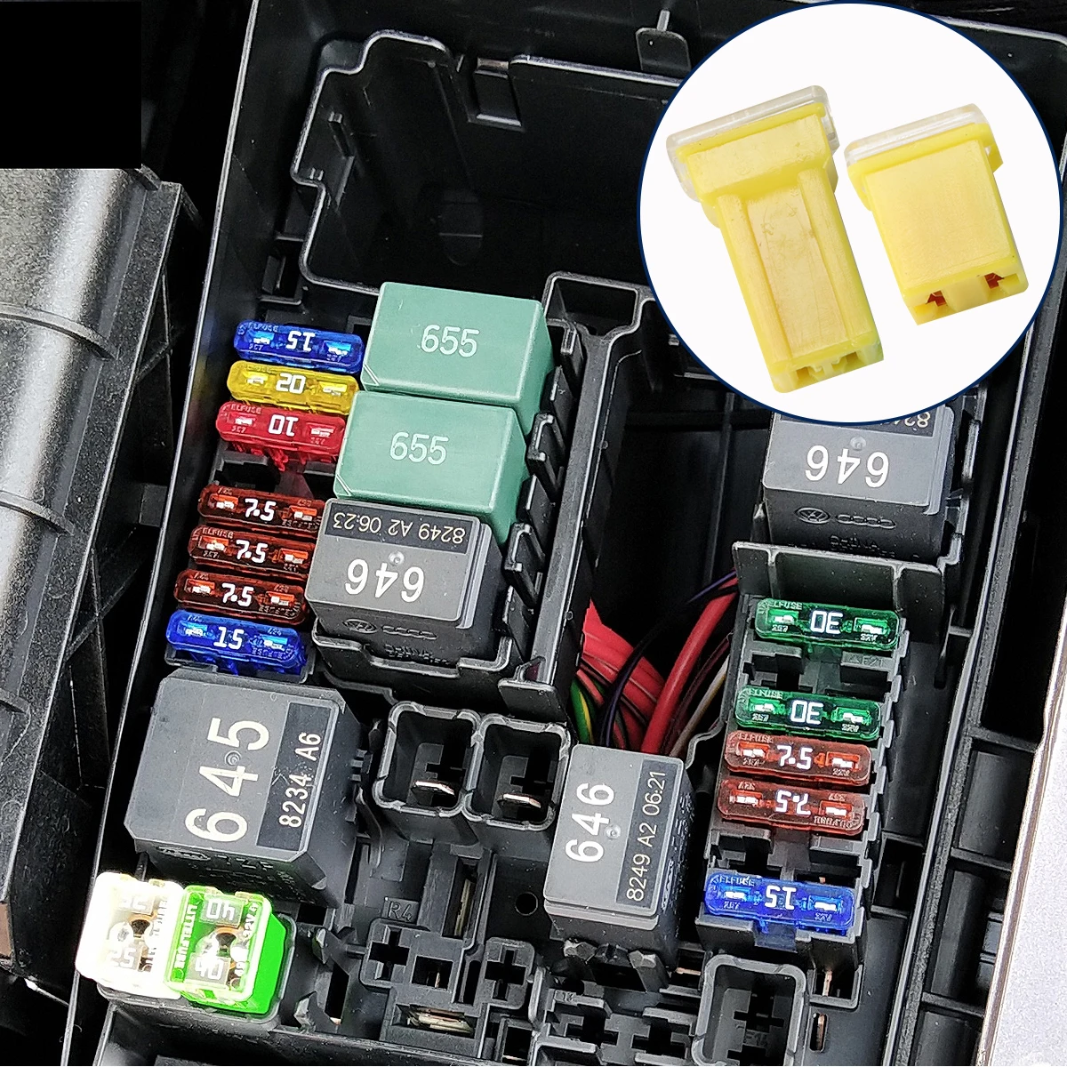 

Box Shaped Fuse Jcase Fuse Low and Tall Profile Fuse Fuse Assortment Car Fuse