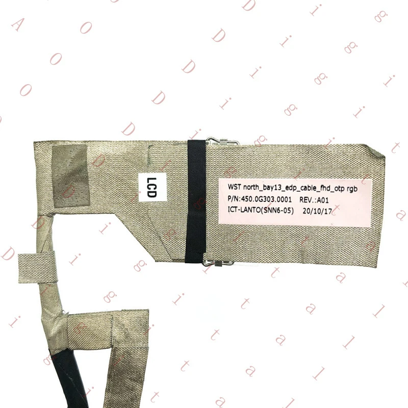 WW For Dell Latitude 5300 E5300 Laptop RGB Cable 40-pin 0.4MM 0GMC50