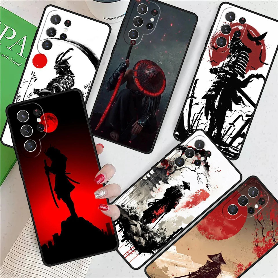 Japanese Samurai Warrior For Samsung Galaxy S24 Ultra S21 S22 S8 S9 S10E Note 10 20 Plus FE S23 Phone case Cover Coque