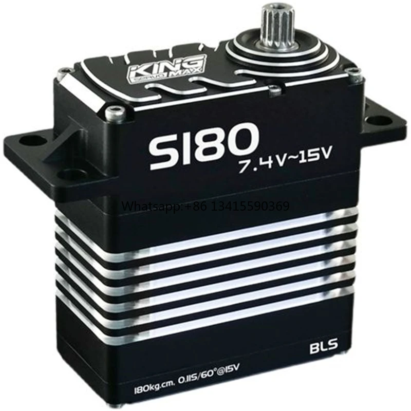 KINGMAX S180 370g 180kg Digital Steel Gears All Metal High Torque Waterproof Servo for RC Boat