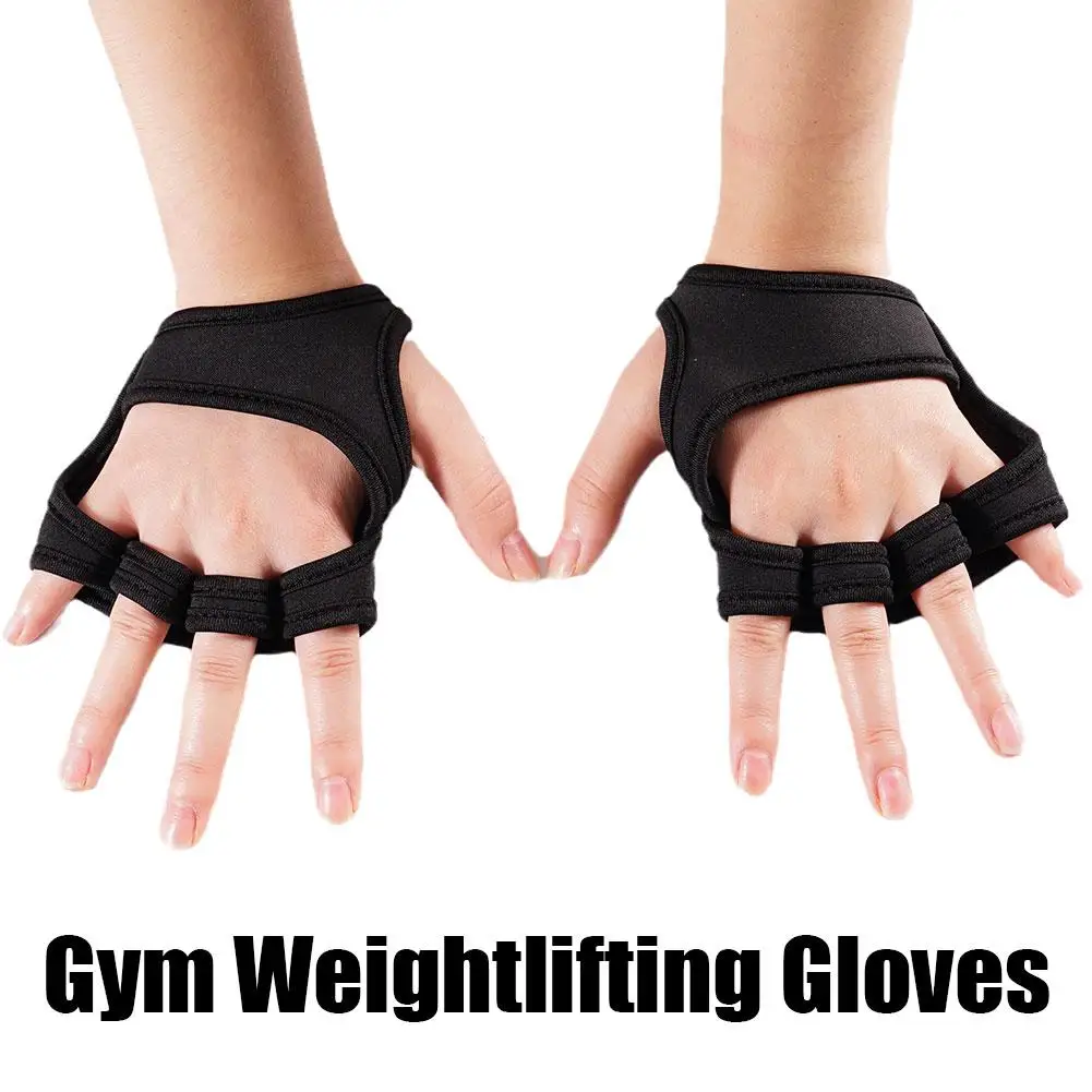 Gym Fitness Heavyweight Training Weightlifting Gloves Half Workout Building Gloves for Women Non-Slip Protect Finger Wristbands