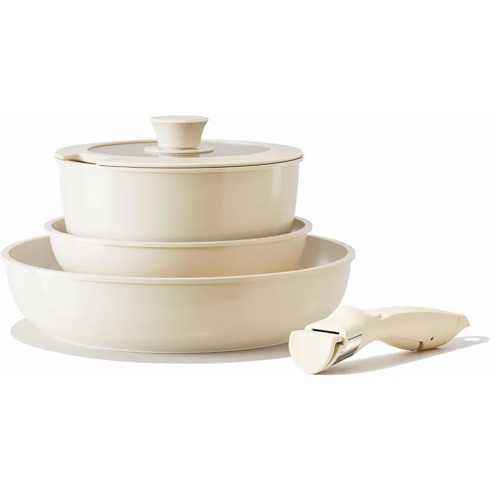 

Ceramic Pots and Pans Set Non Stick, Nonstick Kitchen Cookware Sets, Non Toxic Pots and Pans Set Non Stick