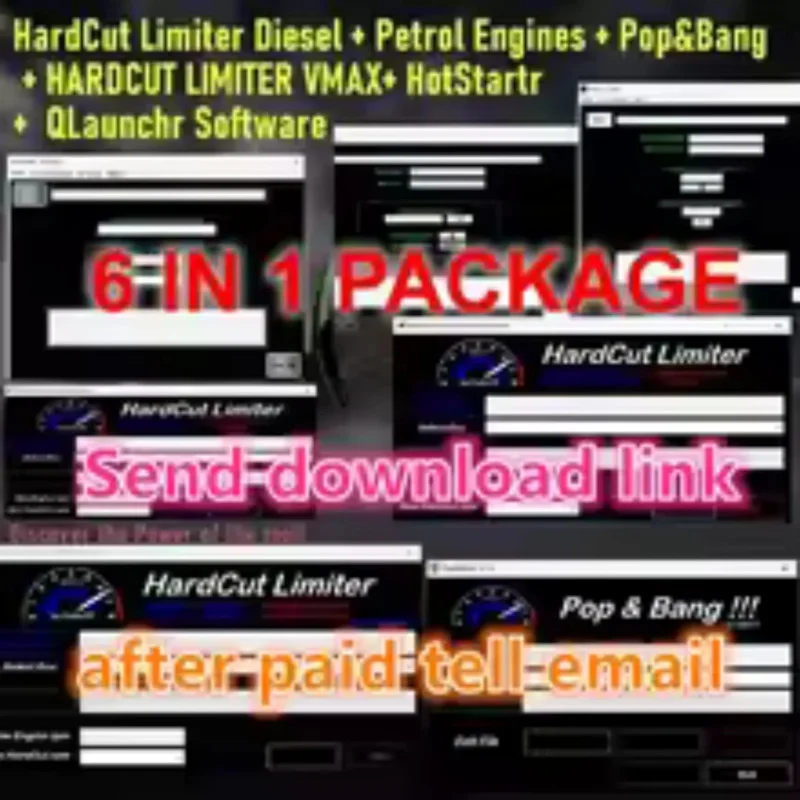 

New HardCut Limiter Diesel + Petrol Engines + Pop&Bang + HARDCUT LIMITER VMAX+ HotStartr + QLaunchr Software 6 in 1 package