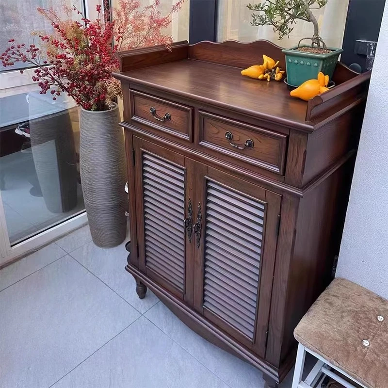 

Vertical Luxury Shoe Cabinet Wood Double Room Modern Shoe Cabinet Storage Balcony Meuble De Rangement Muebles Para Hogar