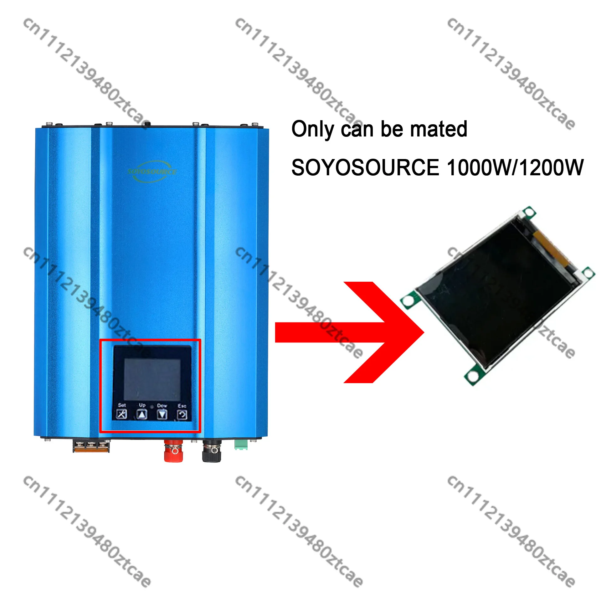 LCD Display Panel Replacement for GTN-1000W/GTN-1200W Solar Grid Tie Inverter, 2.2