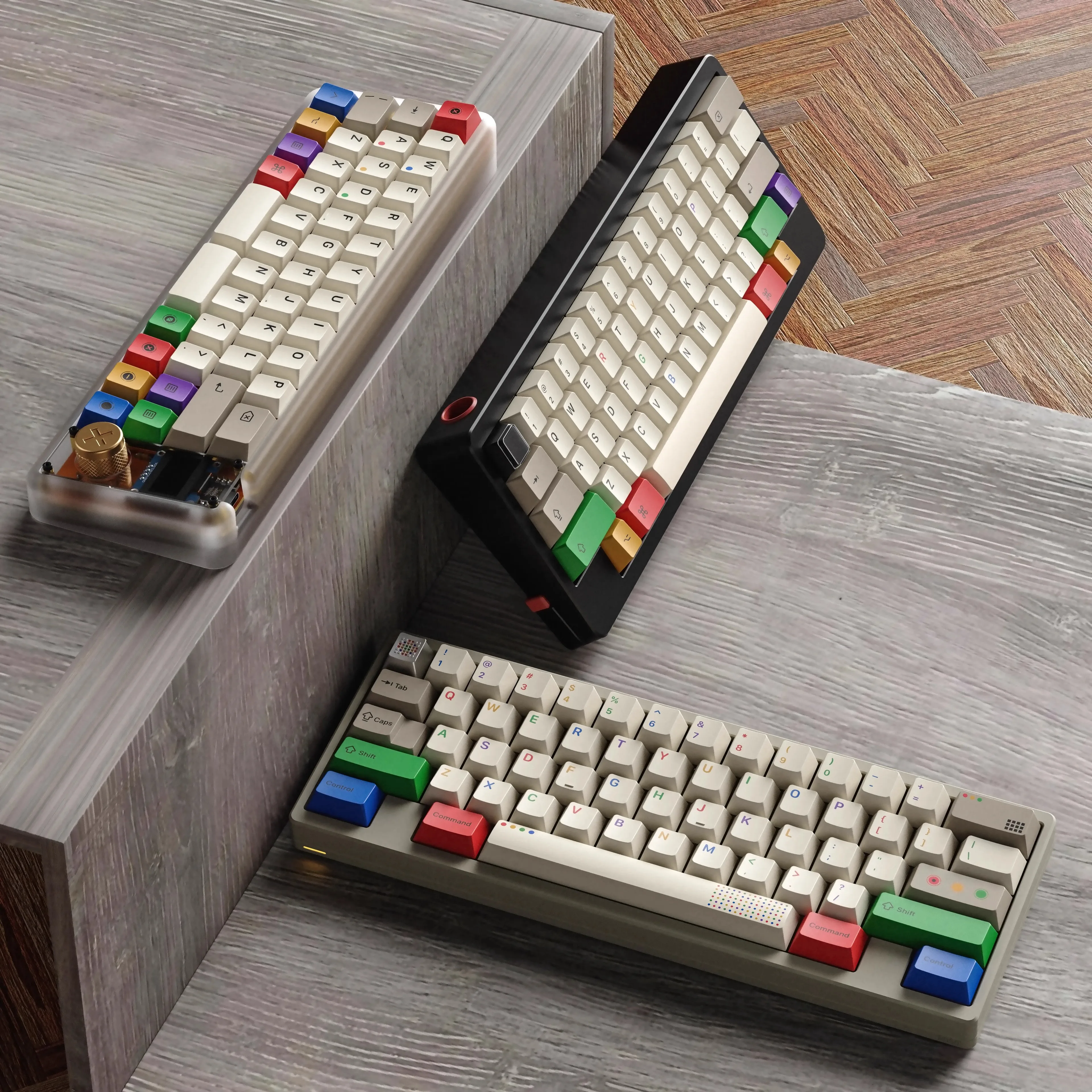 

KAP Retro Lights Theme Keycaps Grey 272 Keys PBT Dye Cherry Profile Custom Gaming Keyboard Cap for Mechanical Keyboard Gifts