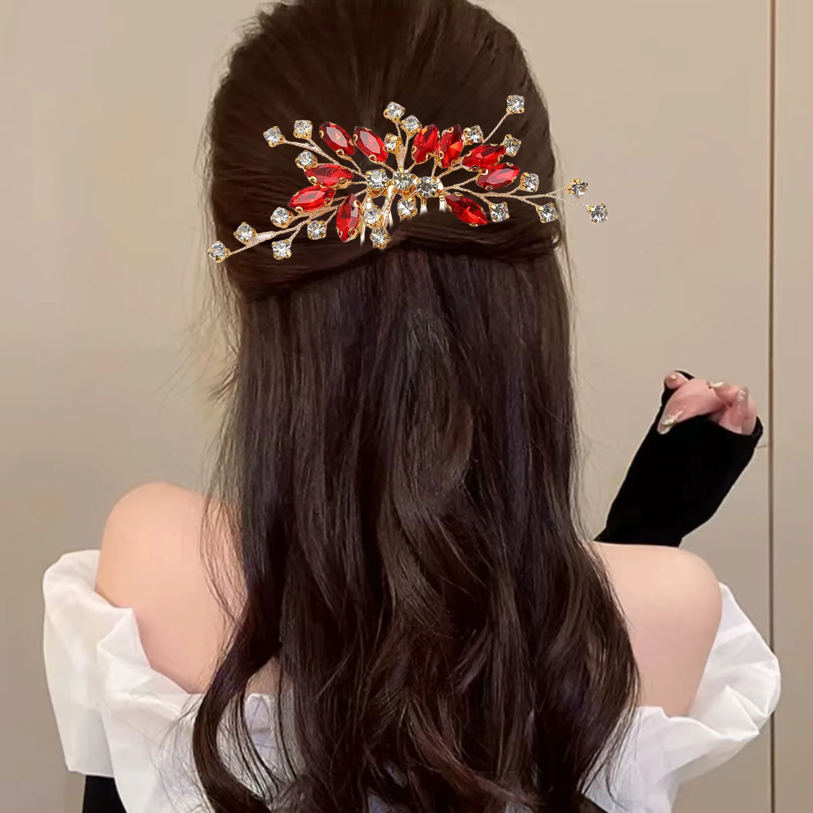 

Изысканные хрустальные гребни для волос для женщин, парикмахерская, парикмахерская, металлическая шпилька, свадебные аксессуары для волос, модные гребни для волос для девочек